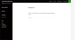 Desktop Screenshot of cubeonlinemarketing.co.uk